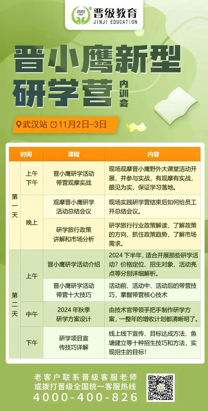 邀请函 | 晋小鹰新型研学营内训会11月2日在武汉即将开启！
