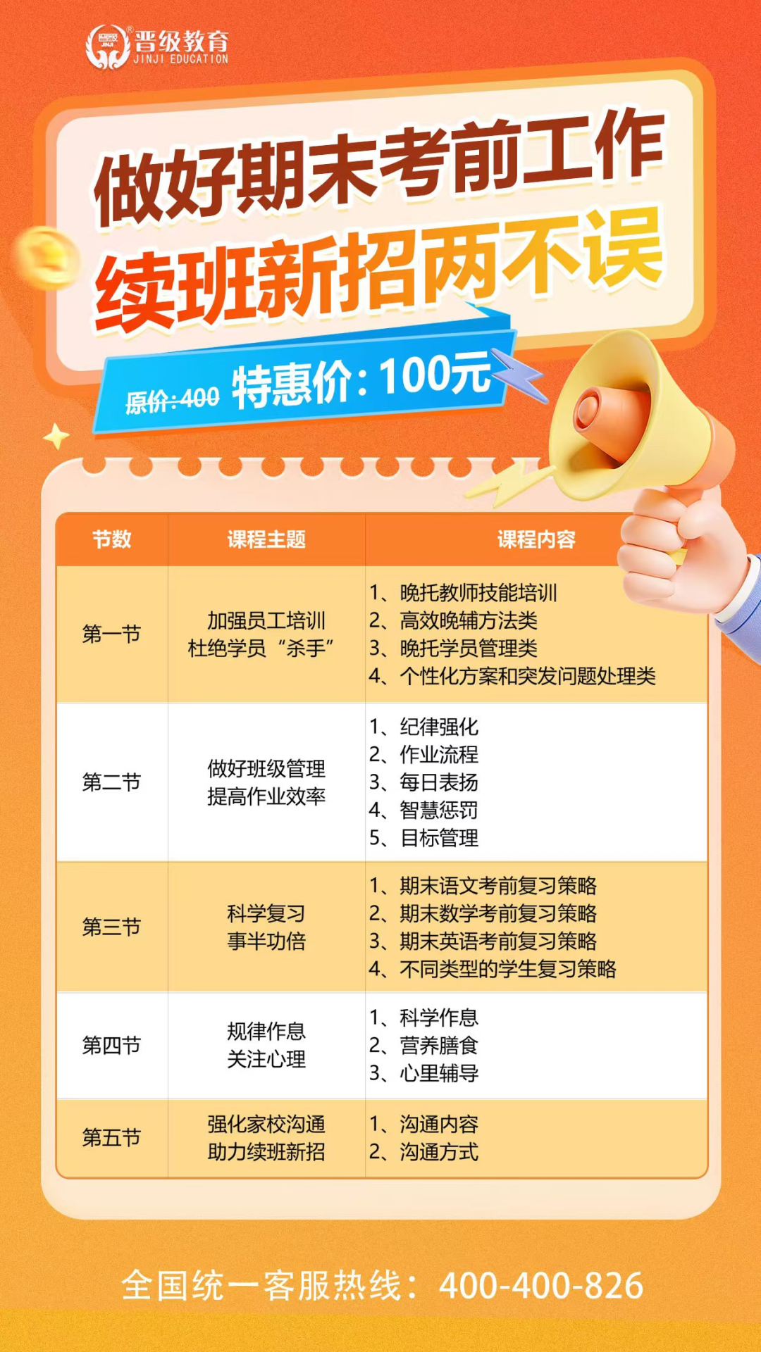 第580期JZY大讲堂为您带来：做好期末考前工作续班新招两不误