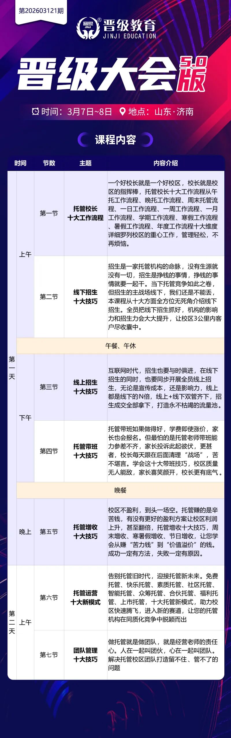 3月7日晋级大会·济南站 | 用一天半时间，换校区一年轻松